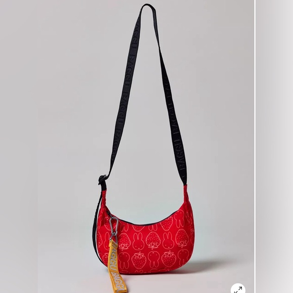 BAGGU Handbags - BAGGU & Miffy UO Exclusive Small Nylon Crescent Bag NWT Red Strawberry